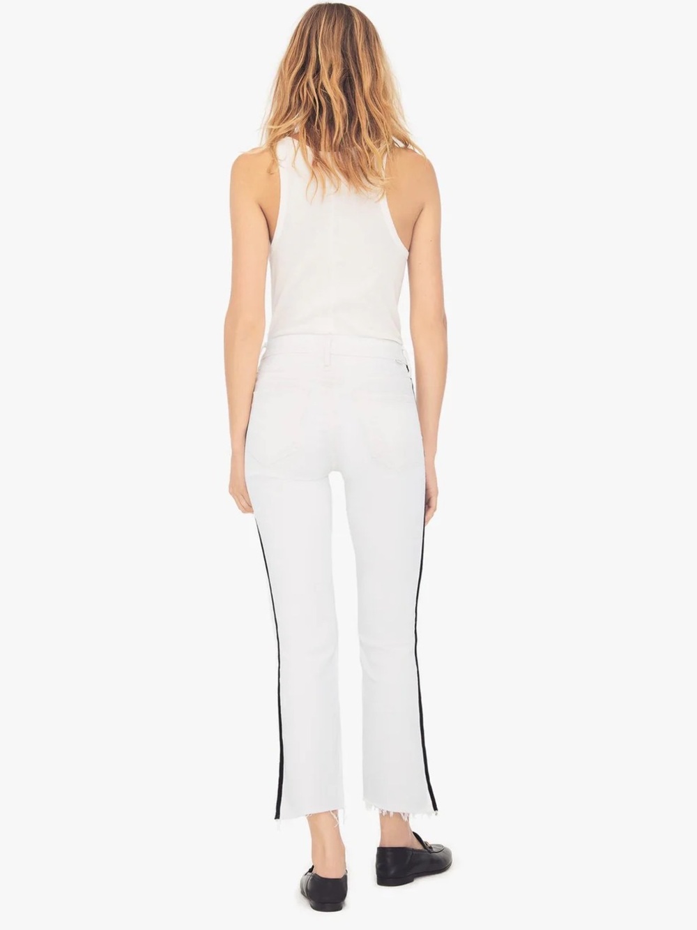 MOTHER Whipping the Racer Insider Crop Step Fray Jeans Size 27 - Picture 3 of 12